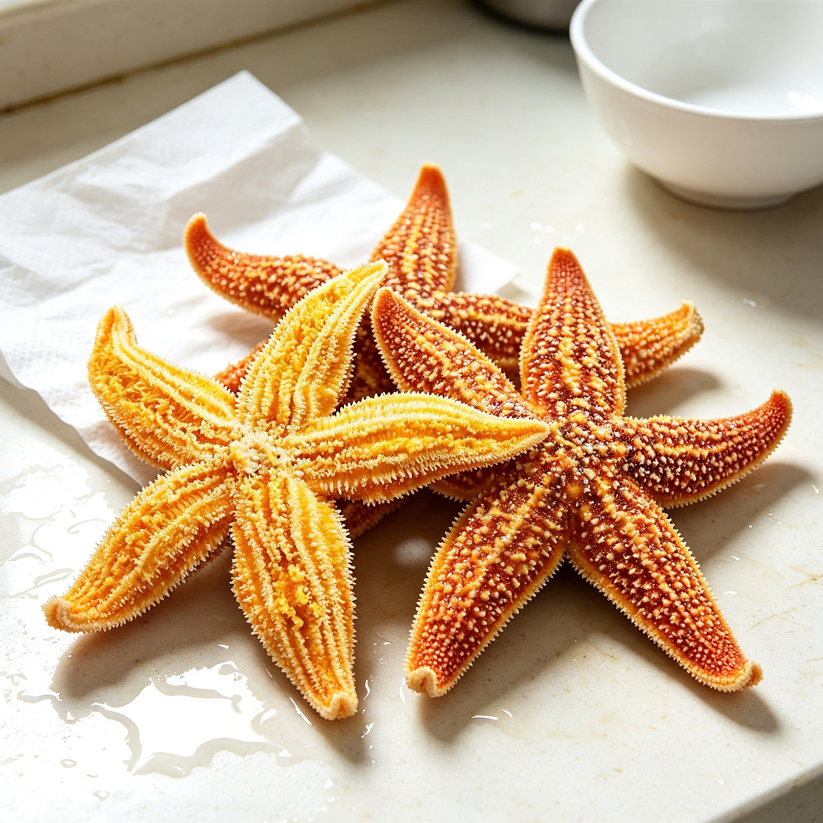 Golden Sea Stars Fresh Seafood Delicacy