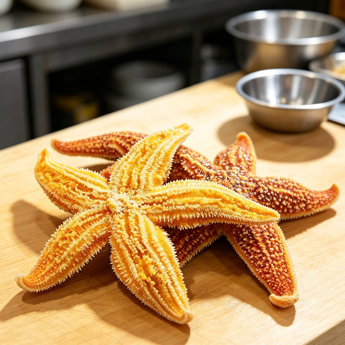 Golden Sea Stars Fresh Seafood Delicacy